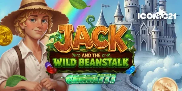 Tampilan visual slot Jack and the Wild Beanstalk dengan elemen batang kacang yang merambat.